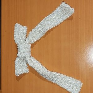 New- Faux Pearl Hair Barrette/ Clip